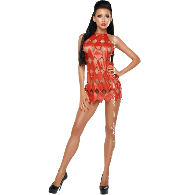 Gwen Dress Bare Back RED S/m