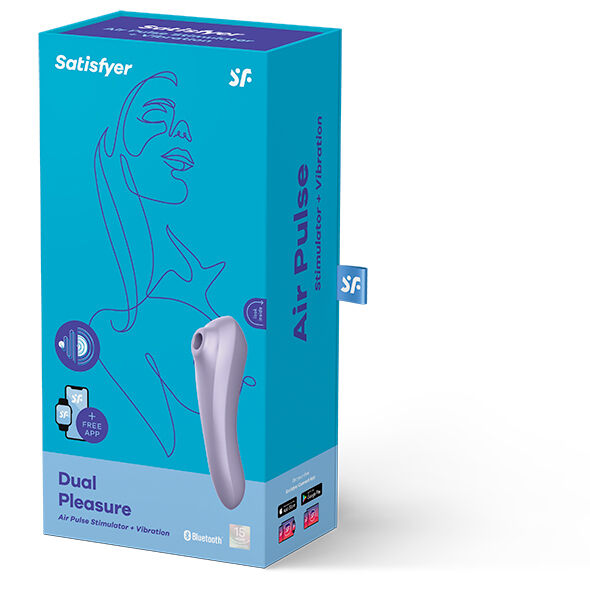 Dual Pleasure AIR Pulse Vibrator Mauve